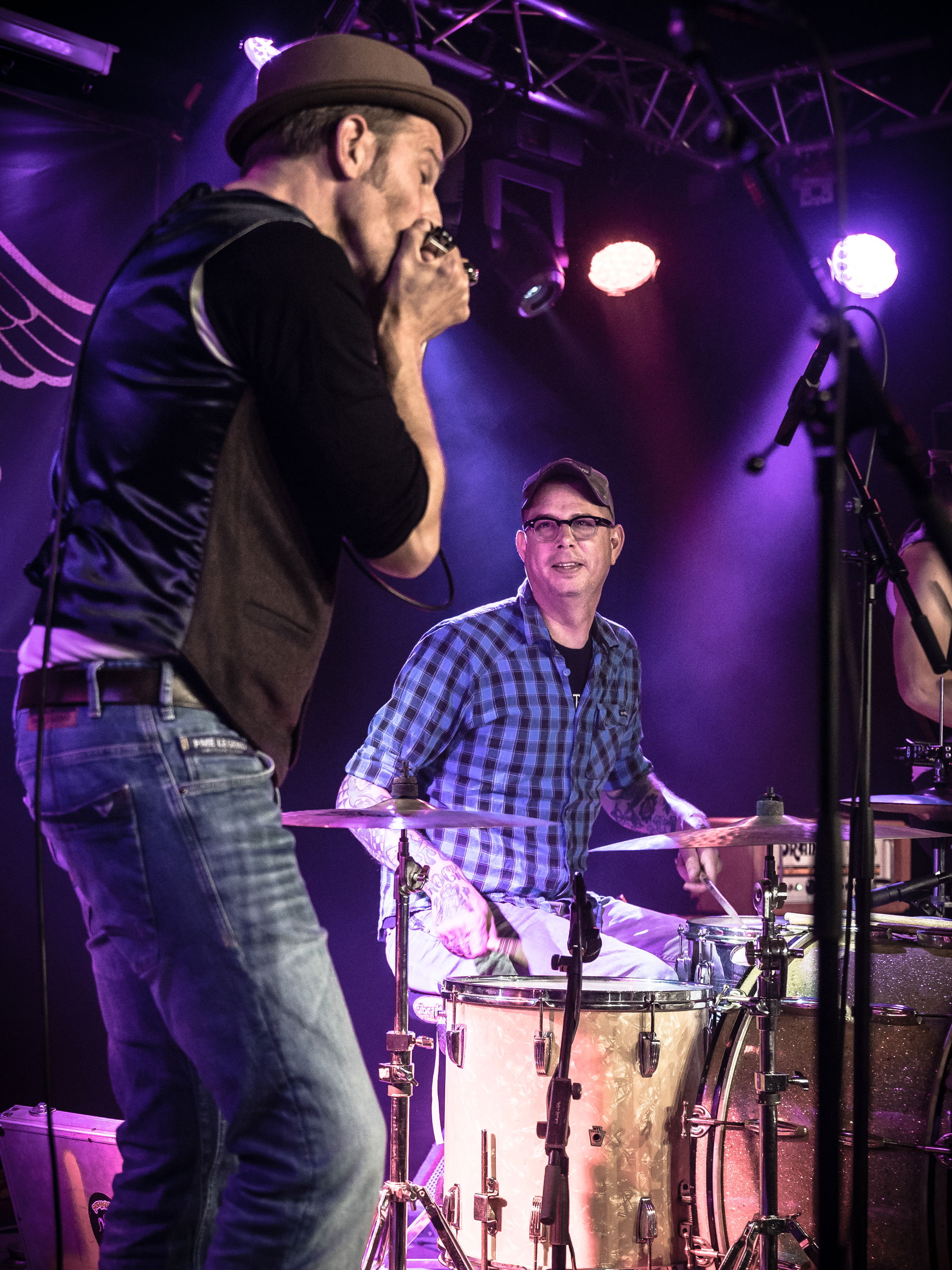 Photo Anya maakte foto's van het optreden van Bacon Fat Louis tijdens de Bluesnight op 5 oktober 2019 in Het Podium