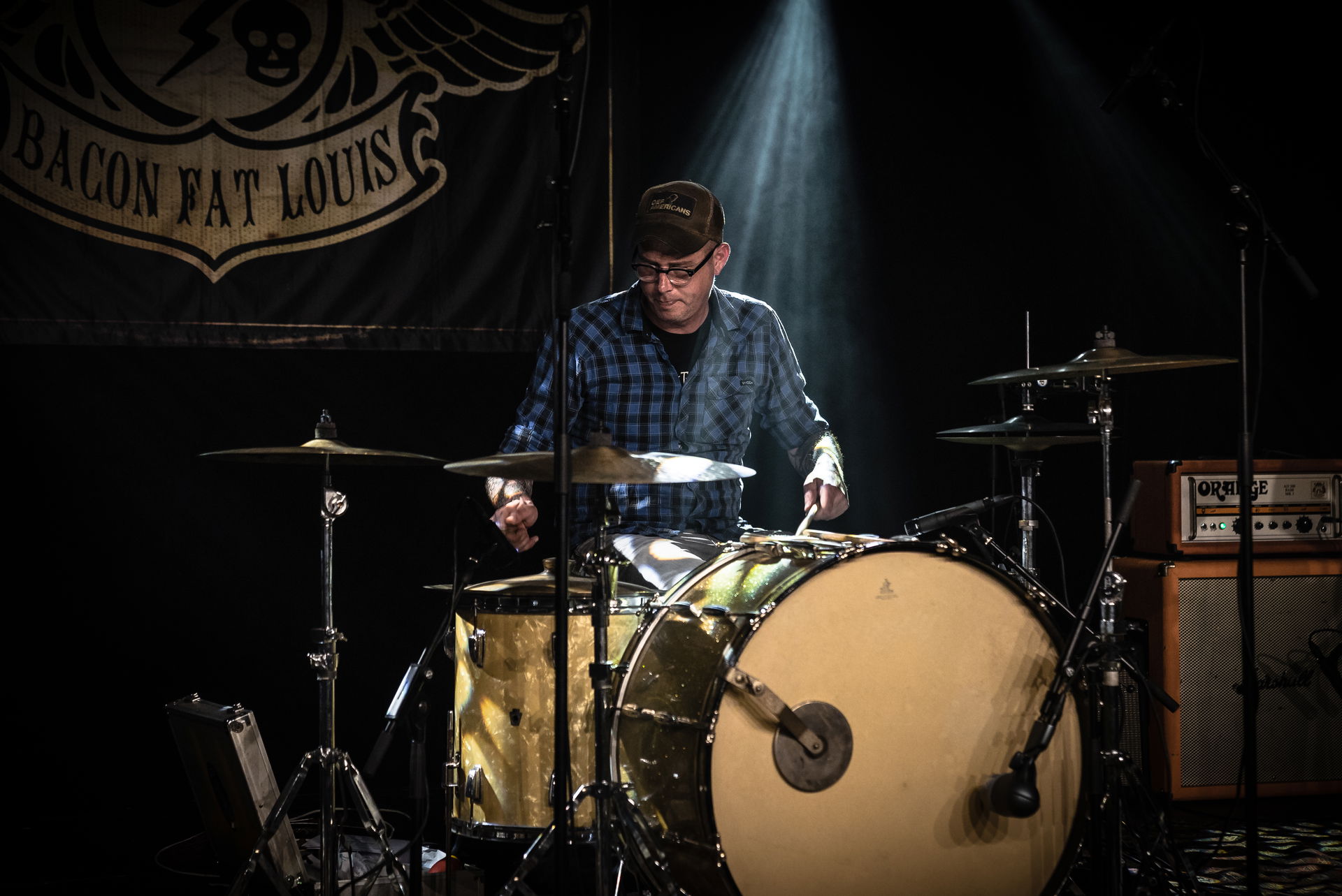 Photo Anya maakte foto's van het optreden van Bacon Fat Louis tijdens de Bluesnight op 5 oktober 2019 in Het Podium