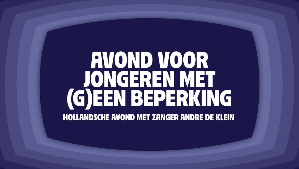 AVOND VOOR JONGEREN MET (G)EEN BEPERKING